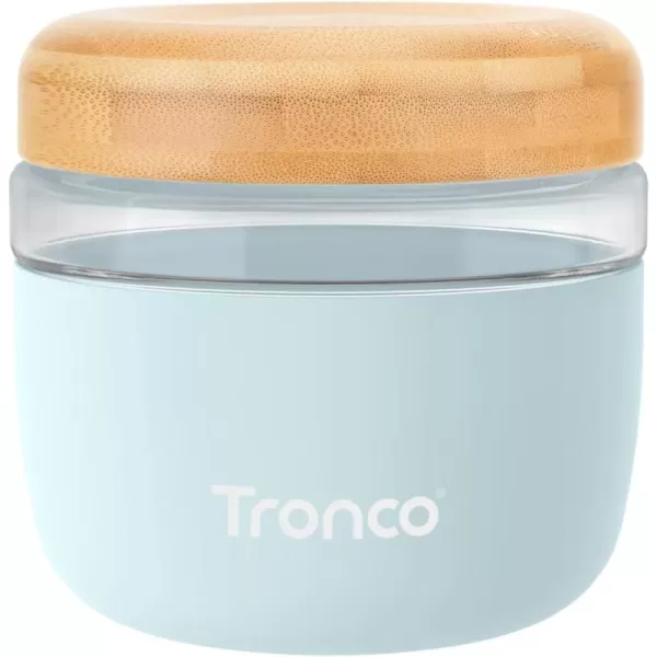 Tronco 24 oz Glass Container with Bamboo Lids Food Storage Bowls for Soup Stew ampamp Overnight Oats 100 Leak ampamp Spill Proof Airtight Microwave ampamp Dishwasher Safe BPAFree PinkMint GreenBamboo Lid