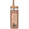 imageTronco 20oz Glass Tumbler with Bamboo Lid and Straw Glass Cup For BobaIced CoffeeSmoothie Spill Proof Glass Water Bottle With Silicone Protective Sleeve Dishwasher SafeBPA FreeCoffee