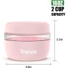 imageTronco 16 oz Glass Lunch Bowl Container with Lid Glass Food Storage Containers Leak ampamp Spill Proof Soup ampamp Stew Food Storage Meal Prep Airtight Microwave Safe BPAFree  Ideal Gifts Set of 1MintGreen
