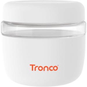 imageTronco 16 oz Glass Lunch Bowl Container with Lid Glass Food Storage Containers Leak ampamp Spill Proof Soup ampamp Stew Food Storage Meal Prep Airtight Microwave Safe BPAFree  Ideal Gifts Set of 1White