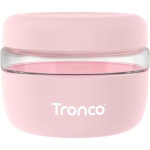 imageTronco 16 oz Glass Lunch Bowl Container with Lid Glass Food Storage Containers Leak ampamp Spill Proof Soup ampamp Stew Food Storage Meal Prep Airtight Microwave Safe BPAFree  Ideal Gifts Set of 1Pink
