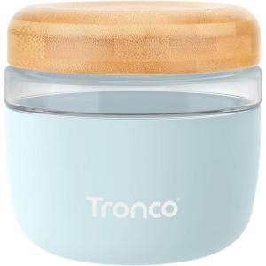 imageTronco 24 oz Glass Container with Bamboo Lids Food Storage Bowls for Soup Stew ampamp Overnight Oats Meal Prep Glass Lunch Bowl Container 100 Leak ampamp Spill Proof Airtight BPAFree Ideal Gifts AmberMint GreenBamboo Lid