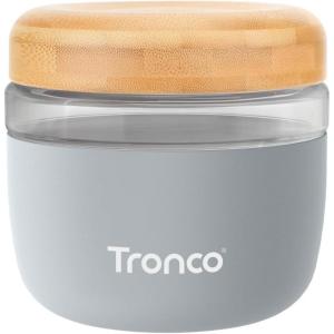imageTronco 24 oz Glass Container with Bamboo Lids Food Storage Bowls for Soup Stew ampamp Overnight Oats Meal Prep Glass Lunch Bowl Container 100 Leak ampamp Spill Proof Airtight BPAFree Ideal Gifts AmberLight GreyBamboo Lid