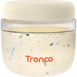 imageTronco 24 oz Glass Container with Bamboo Lids Food Storage Bowls for Soup Stew ampamp Overnight Oats Meal Prep Glass Lunch Bowl Container 100 Leak ampamp Spill Proof Airtight BPAFree Ideal Gifts AmberTerrazzo Cream