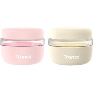 imageTronco 24 oz Glass Container with Bamboo Lids Food Storage Bowls for Soup Stew ampamp Overnight Oats Meal Prep Glass Lunch Bowl Container 100 Leak ampamp Spill Proof Airtight BPAFree Ideal Gifts AmberPinkCream