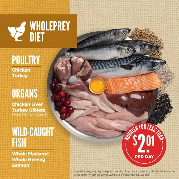 ORIJEN AMAZING GRAINS Puppy Large Dry Dog Food High Protein Dog Food for Large and Giant Puppy Breeds Fresh or Raw Ingredients 225lbPuppy