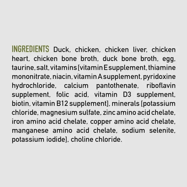 ORIJEN Adult REGIONAL RED Entree in Bone Broth Wet Cat Food Fresh and Raw Animal Ingredients 3 oz Case of 24Duck  Chicken