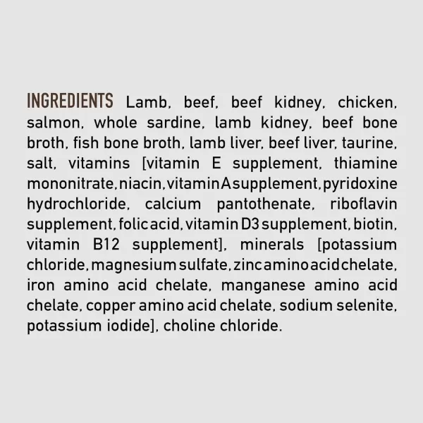 ORIJEN Adult REGIONAL RED Entree in Bone Broth Wet Cat Food Fresh and Raw Animal Ingredients 3 oz Case of 24Regional Red