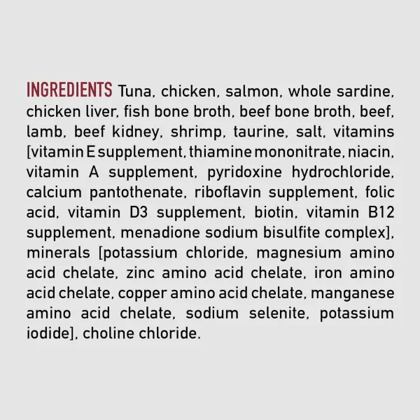ORIJEN Adult REGIONAL RED Entree in Bone Broth Wet Cat Food Fresh and Raw Animal Ingredients 3 oz Case of 24Tuna  Salmon  Beef