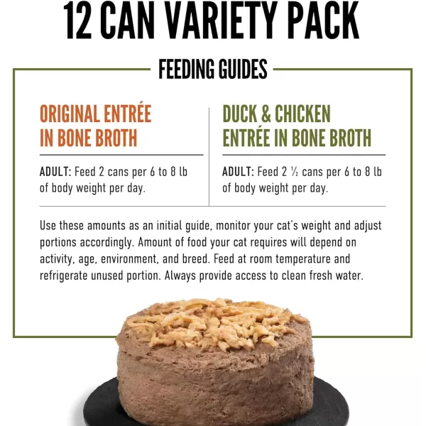 ORIJEN Adult REGIONAL RED Entree in Bone Broth Wet Cat Food Fresh and Raw Animal Ingredients 3 oz Case of 24Variety Pack