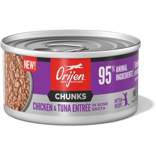 ORIJEN Chunks Chicken ampamp Tuna Entre for Kittens 3oz