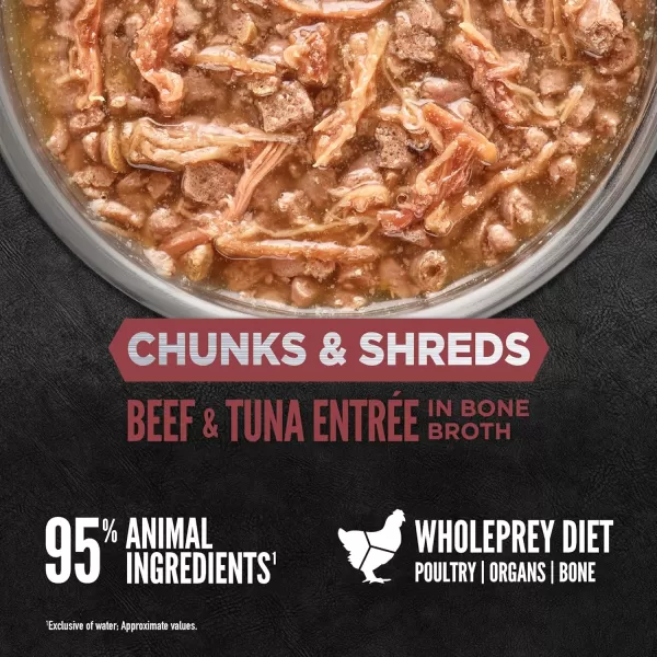 ORIJEN Chunks ampamp Shreds Beef ampamp Tuna Entre 3oz