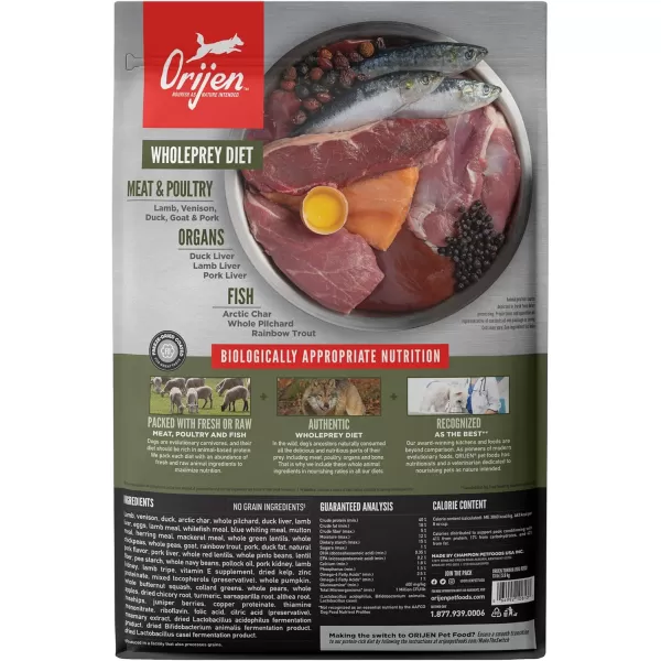 ORIJEN Dog Tundra Recipe 45lb HighProtein GrainFree Dry Dog Food Packaging May VaryGrainFree Food