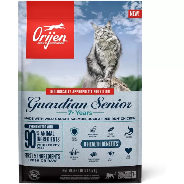 ORIJEN Dry Kitten Food Grain Free Food for Kittens With WholePrey Ingredients 4lbGuardian Senior