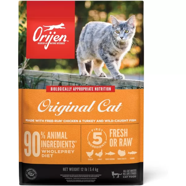 ORIJEN Dry Kitten Food Grain Free Food for Kittens With WholePrey Ingredients 4lbOriginal