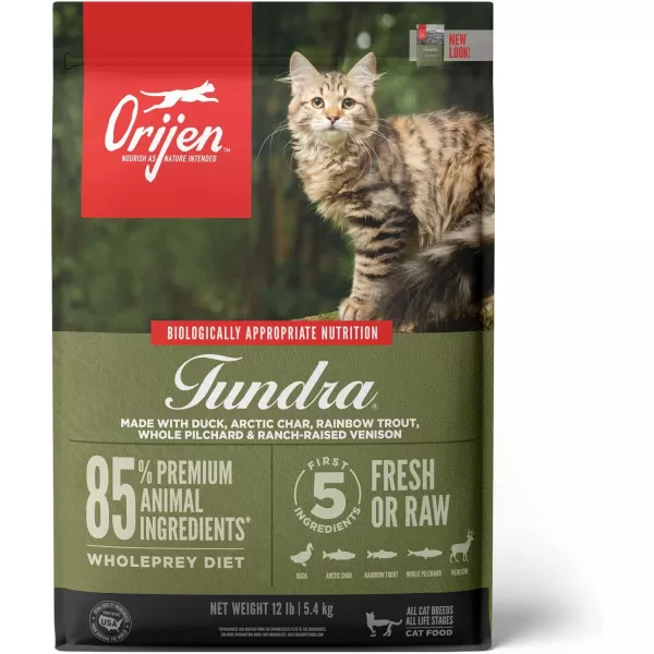 ORIJEN Dry Kitten Food Grain Free Food for Kittens With WholePrey Ingredients 4lbTundra