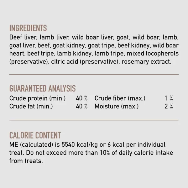 ORIJEN Freeze Dried BEEF RECIPE Dog Treats WholePrey Ingredients 325oz