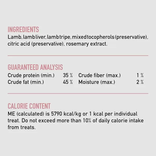ORIJEN GrassFed Lamb FreezeDried Cat Treats  Biologically Appropriate  125 ozLamb
