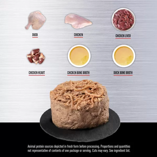 ORIJEN Kitten Chicken and Salmon Entree in Bone Broth Wet Cat Food WholePrey Ingredients 3 oz Case of 24Duck  Chicken