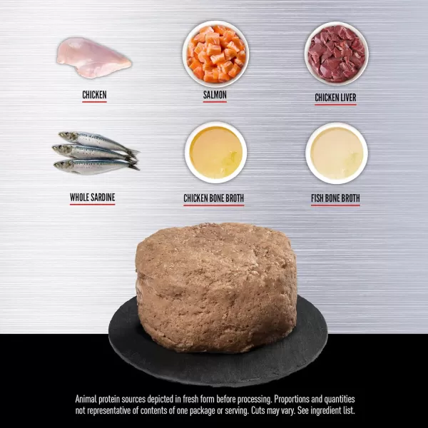 ORIJEN Kitten Chicken and Salmon Entree in Bone Broth Wet Cat Food WholePrey Ingredients 3 oz Case of 24Kitten  Chicken  Salmon