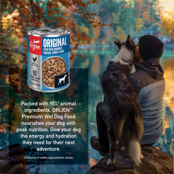 ORIJEN Puppy Poultry ampamp Fish Pate Recipe Wet Dog Food Pate Dog Food for Puppies WholePrey Ingredients 128oz Case of 12Original