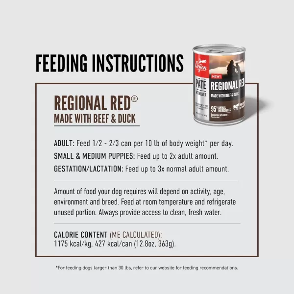 ORIJEN Puppy Poultry ampamp Fish Pate Recipe Wet Dog Food Pate Dog Food for Puppies WholePrey Ingredients 128oz Case of 12Regional Red Pate
