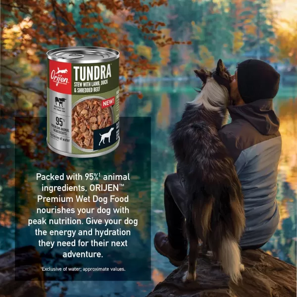 ORIJEN Puppy Poultry ampamp Fish Pate Recipe Wet Dog Food Pate Dog Food for Puppies WholePrey Ingredients 128oz Case of 12Tundra