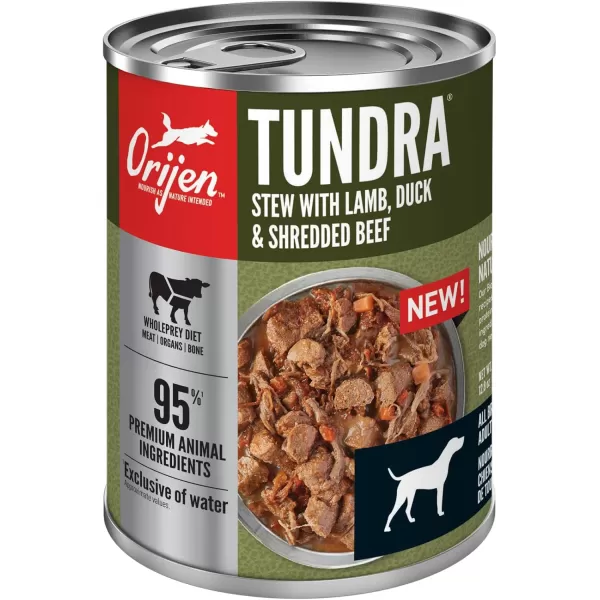 ORIJEN Puppy Poultry ampamp Fish Pate Recipe Wet Dog Food Pate Dog Food for Puppies WholePrey Ingredients 128oz Case of 12Tundra