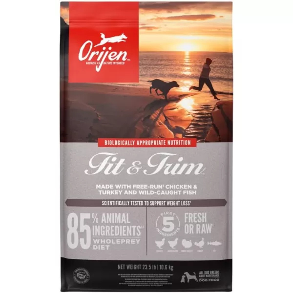 ORIJEN Senior Dry Dog Food Grain Free Dry Dog Food for Senior Dogs Fresh or Raw Ingredients 13lbFit  Trim