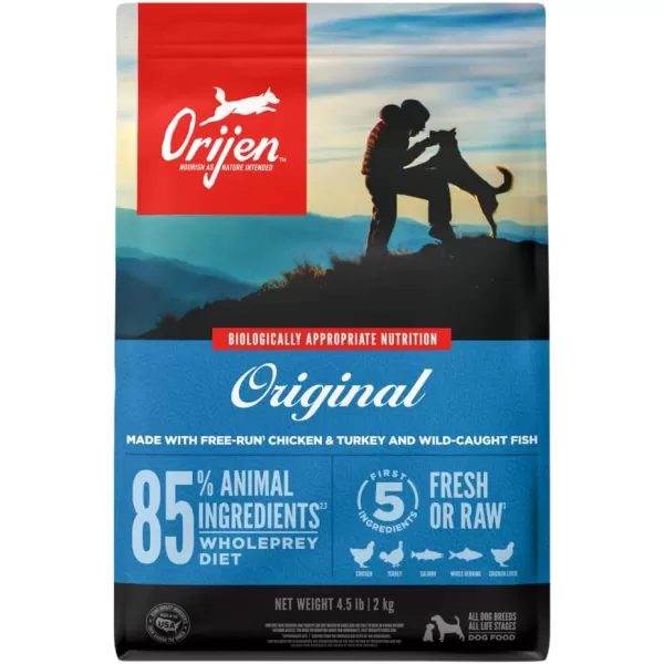 ORIJEN Senior Dry Dog Food Grain Free Dry Dog Food for Senior Dogs Fresh or Raw Ingredients 13lbOriginal