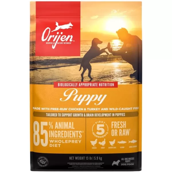 ORIJEN Senior Dry Dog Food Grain Free Dry Dog Food for Senior Dogs Fresh or Raw Ingredients 13lbPuppy
