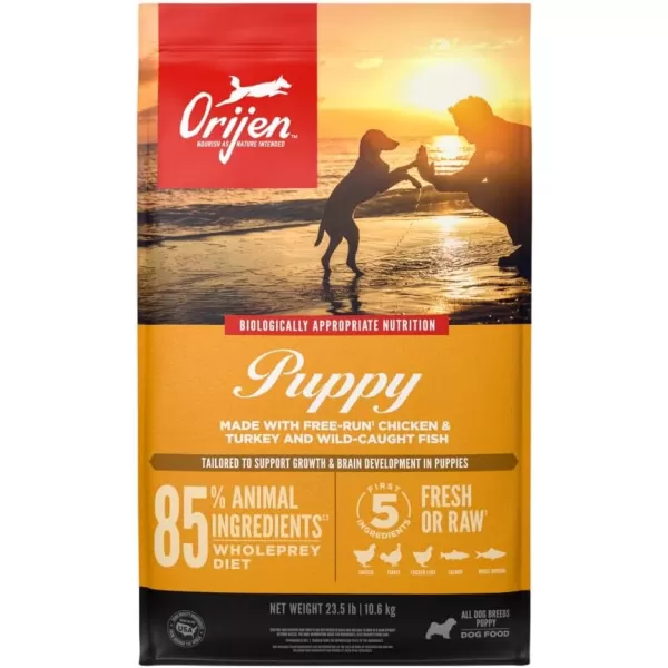 ORIJEN Senior Dry Dog Food Grain Free Dry Dog Food for Senior Dogs Fresh or Raw Ingredients 13lbPuppy