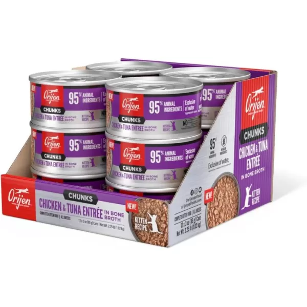ORIJEN Chunks Chicken ampamp Tuna Entre for Kittens 3oz