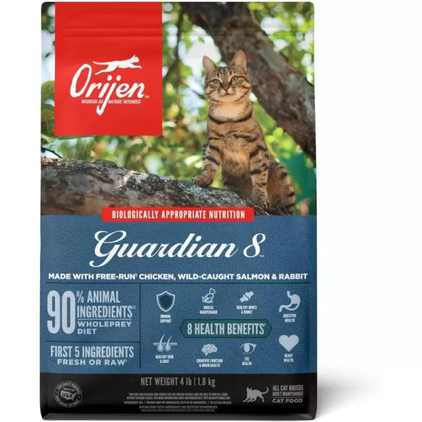 ORIJEN Dry Kitten Food Grain Free Food for Kittens With WholePrey Ingredients 4lbGuardian 8