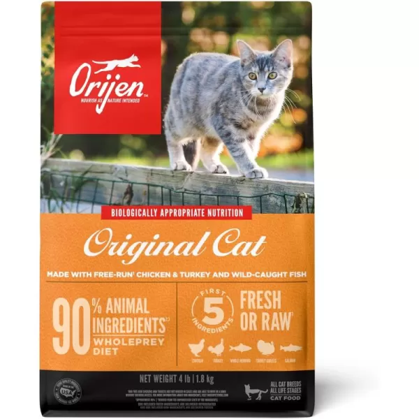 ORIJEN Dry Kitten Food Grain Free Food for Kittens With WholePrey Ingredients 4lbOriginal