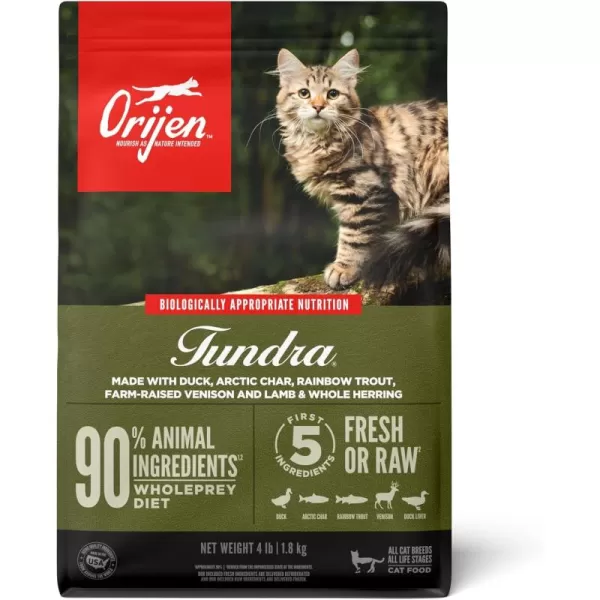 ORIJEN Dry Kitten Food Grain Free Food for Kittens With WholePrey Ingredients 4lbTundra