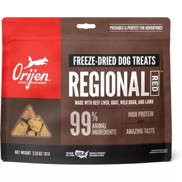 ORIJEN Freeze Dried BEEF RECIPE Dog Treats WholePrey Ingredients 325oz
