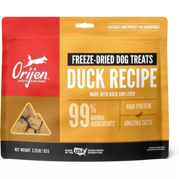 ORIJEN Freeze Dried Duck Recipe Dog Treats 325oz