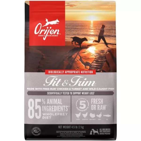 ORIJEN Senior Dry Dog Food Grain Free Dry Dog Food for Senior Dogs Fresh or Raw Ingredients 13lbFit  Trim