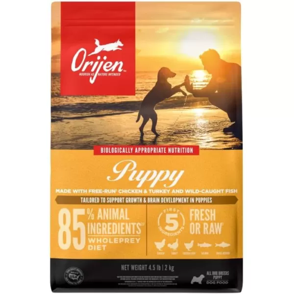 ORIJEN Senior Dry Dog Food Grain Free Dry Dog Food for Senior Dogs Fresh or Raw Ingredients 13lbPuppy