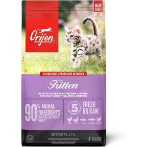 imageORIJEN Chunks ampamp Shreds Wet Cat FoodChicken and Tuna Kitten Entre 55oz Cans 6 CountDry Cat Food
