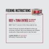 imageORIJEN Chunks ampamp Shreds Wet Cat Food Original Entre 55oz Cans 6 CountBeef  Tuna