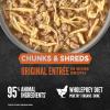 imageORIJEN Chunks ampamp Shreds Wet Cat Food Original Entre 55oz Cans 6 CountOriginal