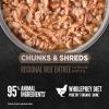 imageORIJEN Chunks ampamp Shreds Wet Cat Food Original Entre 55oz Cans 6 CountRegional Red