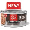 imageORIJEN Chunks ampamp Shreds Wet Cat Food Original Entre 55oz Cans 6 CountRegional Red