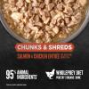 imageORIJEN Chunks ampamp Shreds Wet Cat Food Original Entre 55oz Cans 6 CountSalmon  Chicken