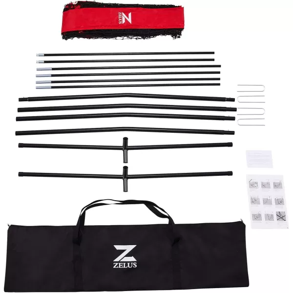 12x9ft ampamp 16x10ft Barricade Backstop Net Ball Sports Barrier Net Practice Net for Baseball Softball Lacrosse Soccer Basketball and More16x10 ft