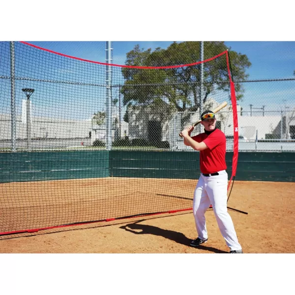 12x9ft ampamp 16x10ft Barricade Backstop Net Ball Sports Barrier Net Practice Net for Baseball Softball Lacrosse Soccer Basketball and More16x10 ft