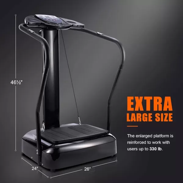 2000W Whole Body Vibration Platform Exercise Machine with MP3 Player 180 Speed Levels Platform