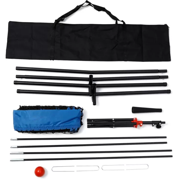77 Baseball Net with Tee Kit Portable Baseball Net for Hitting and Pitching Softball Net with Tee Carry Bag ampamp Weighted BaseballBlue